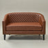 Logan Faux Leather Tufted Loveseat | Fabric Loveseat Couch | Kinwell Furniture | Modern Loveseats & Comfortable Loveseat Sofa Couches